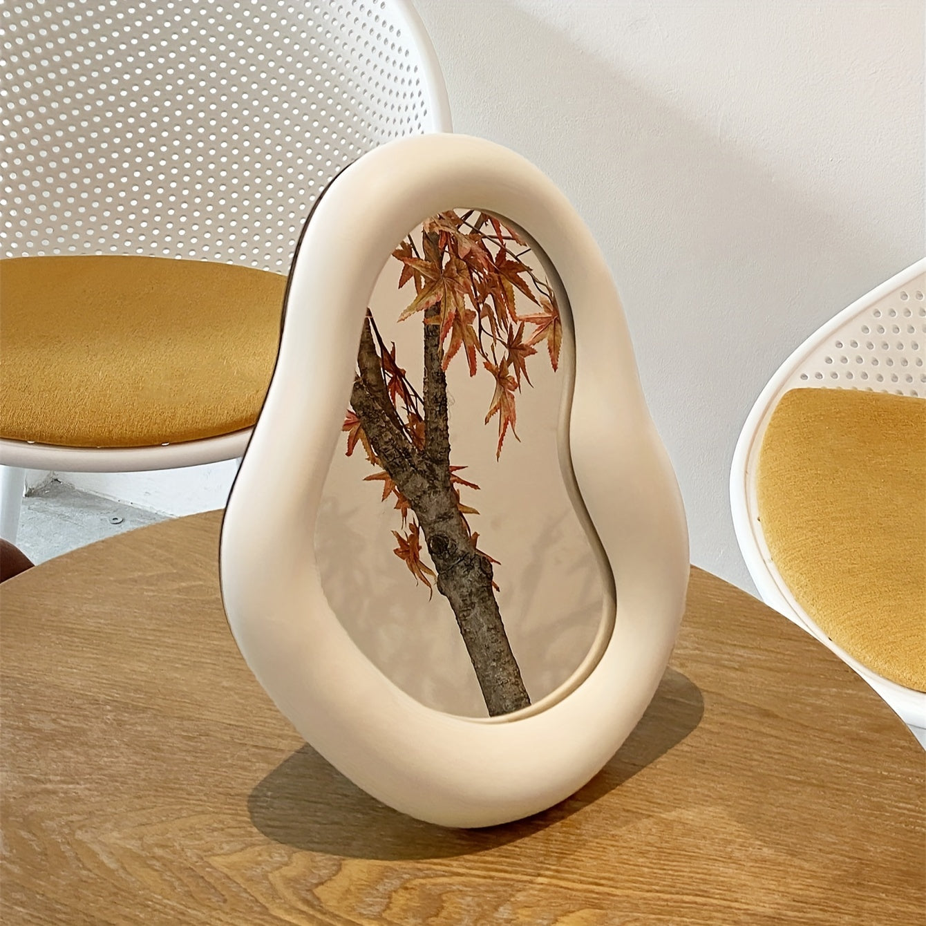 Ceramic Makeup Spiegel – Irregulier Ontwerp, Voor Slaapkamer en Dressoir Decoratie