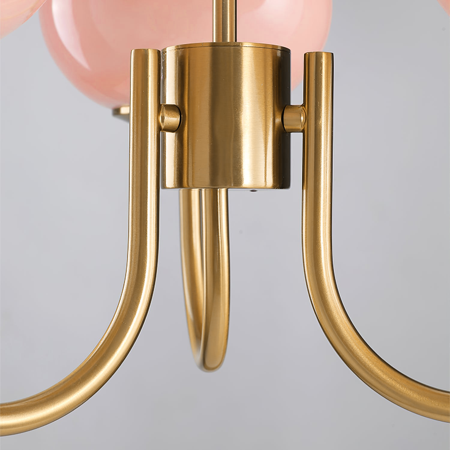 Lampadario in vetro rosa bubble marshmallow