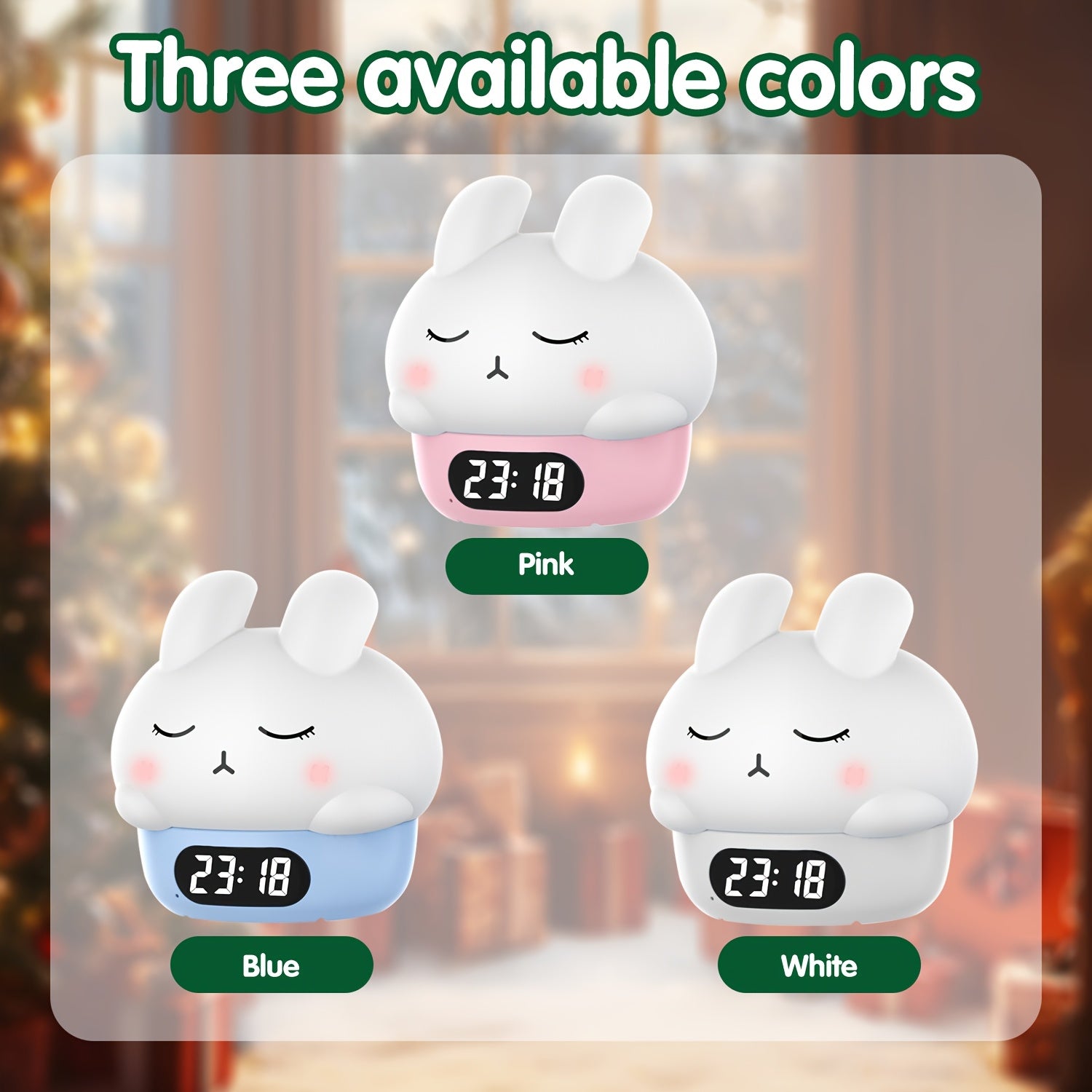 BunnyGlow - Kleurveranderend Nachtlampje en Wekker