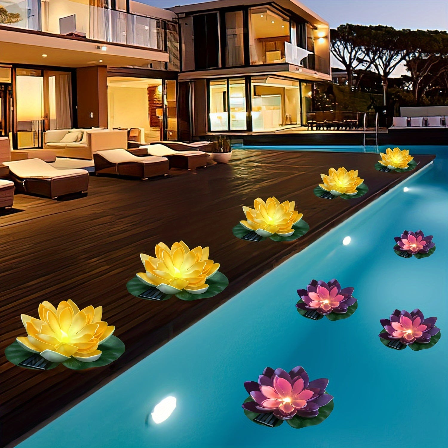 SolarLily - Lanterna Solare LED a Forma di Loto Decorativa in 3 Colori