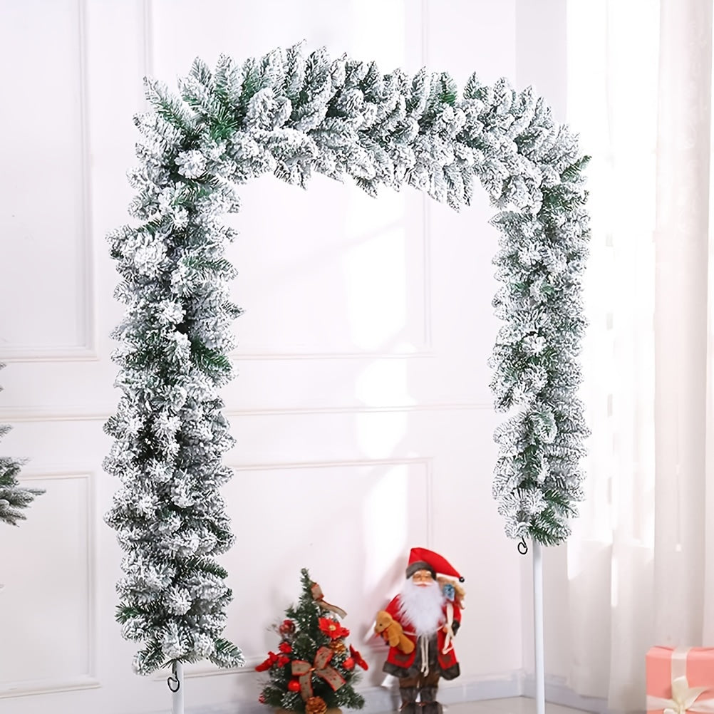 FrostyGarland - 1 Stuk, 274,32 cm Sneeuwvlokken Kerstslinger voor Kerstdecoratie