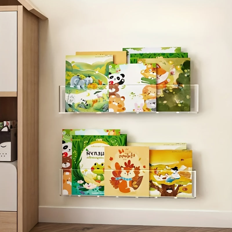 ClearView - Transparante Acryl Boekenplank voor Kinderkamer en Woonruimte