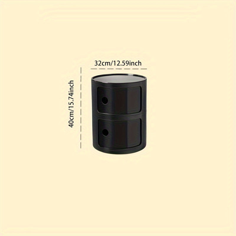 Comodino Rotondo – Mobiletto Bianco per Riporre