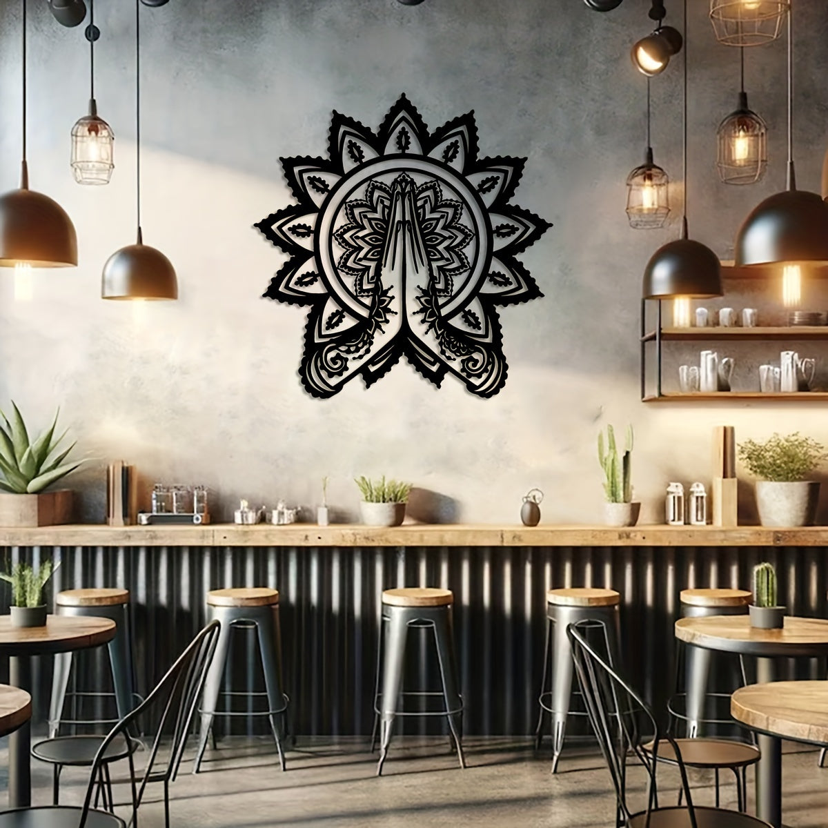 YogaMandala - IJzeren Meditatie Muurkunst