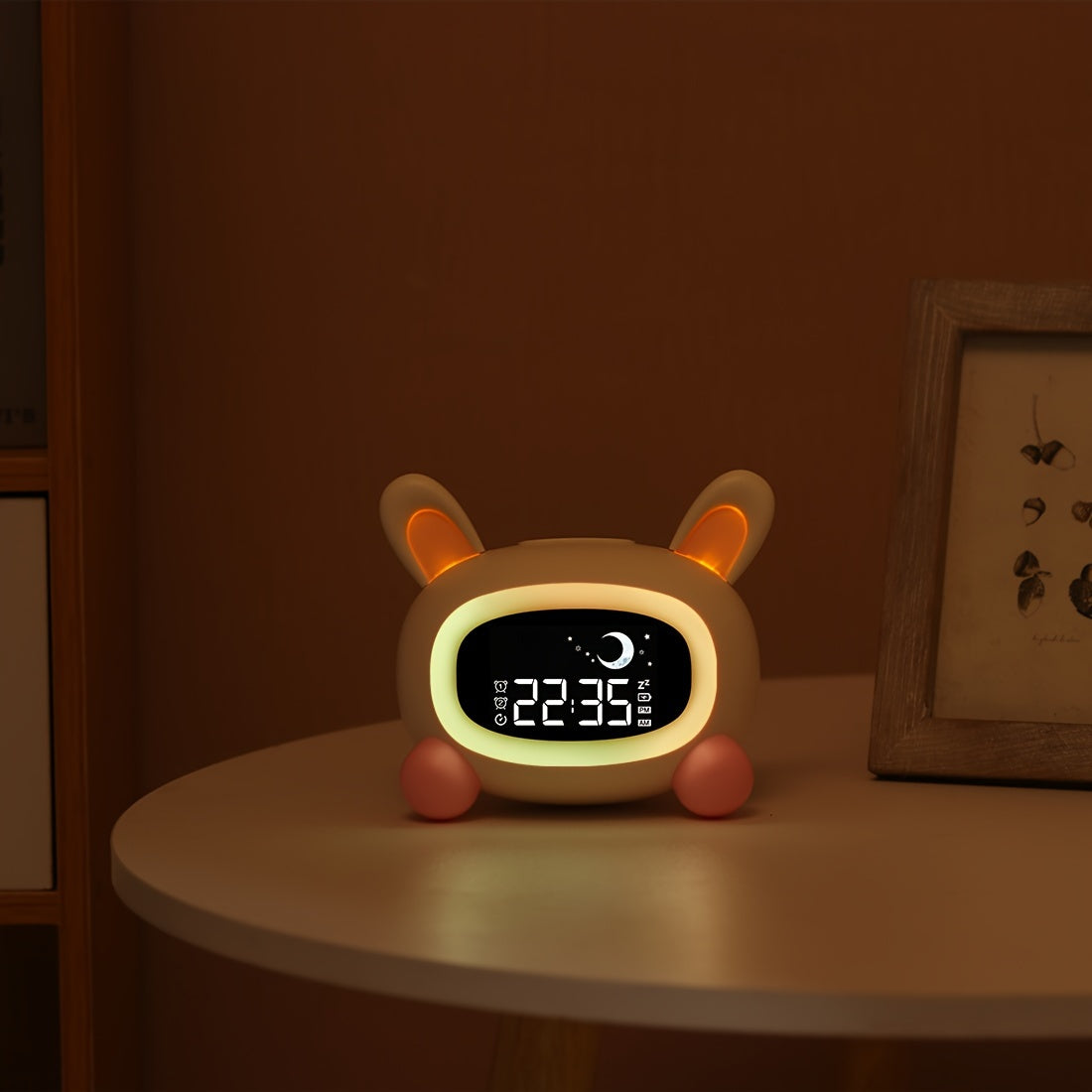 BunnyTime - Schattige Slaaptraining Wekker met Muziek en Nachtlampje