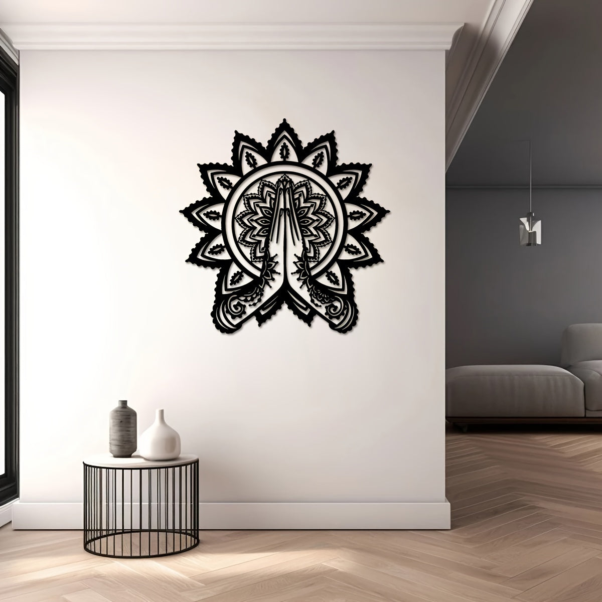 YogaMandala - IJzeren Meditatie Muurkunst