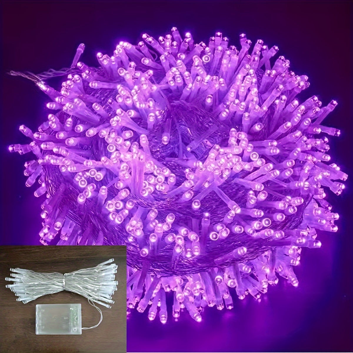 LuxeGlow - Festive LED String Lights 10m, Multi-Color