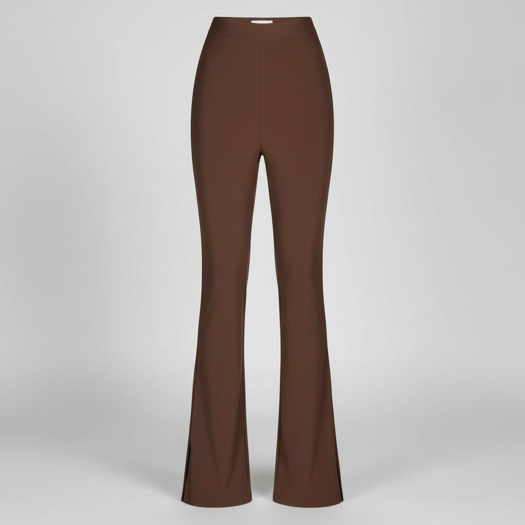 Dames Broek Wide Leg Flowy Stretch Comfort Lange Pantalon