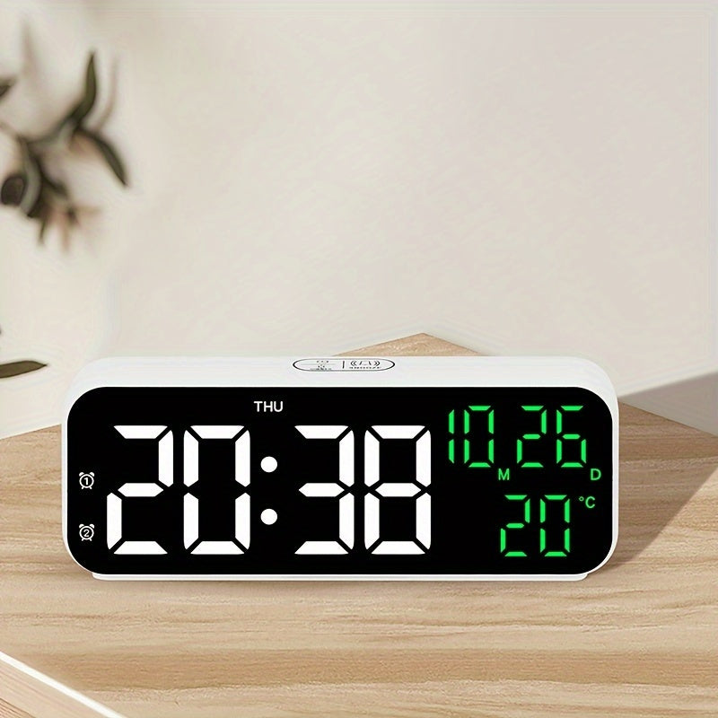 DeskTime - Digitale USB Tafelklok met Datum en Temperatuurweergave