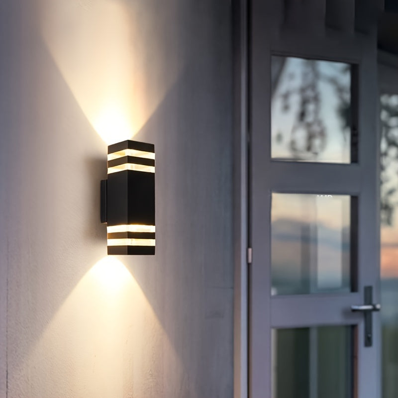 DualWall - Double-Headed Outdoor Wall Lamp, Modern Design, Wired