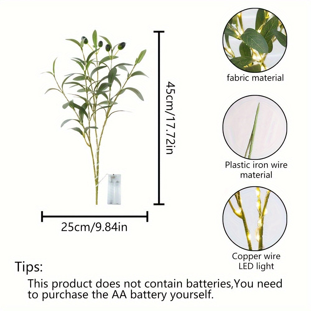 LumiTak - Lámpara de mesa LED decorativa Olijftak