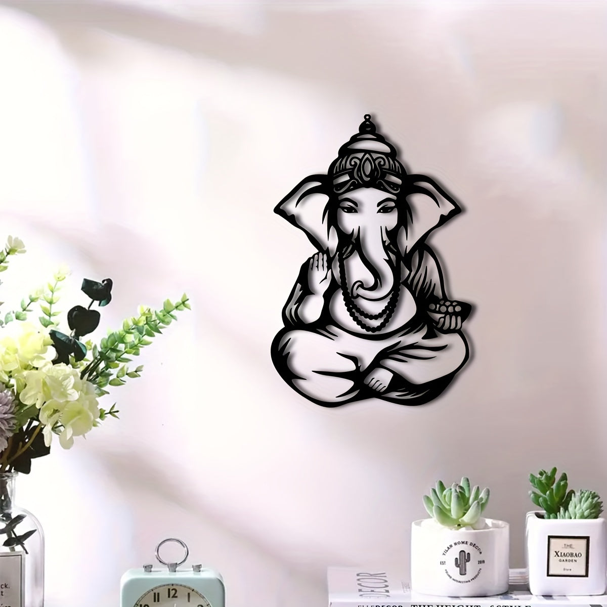 GaneshaDecor - IJzeren Ganesha Muurkunst