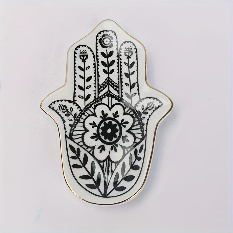 PalmTray - Vassoio Ovale in Ceramica per Gioielli