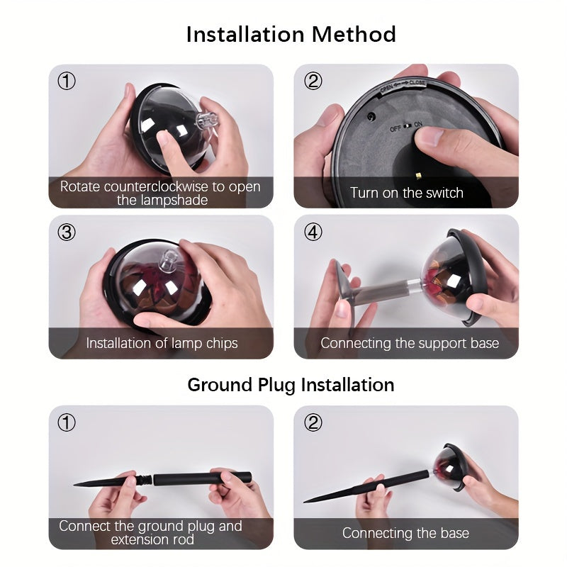 LumiLuxe - Solar-Powered LED Garden Lighting