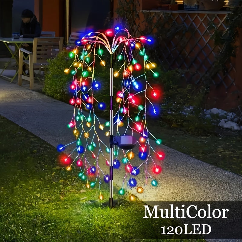 SolarGlimmer - Fireworks LED Garden Lamp on Solar Energy with 8 Light Modes