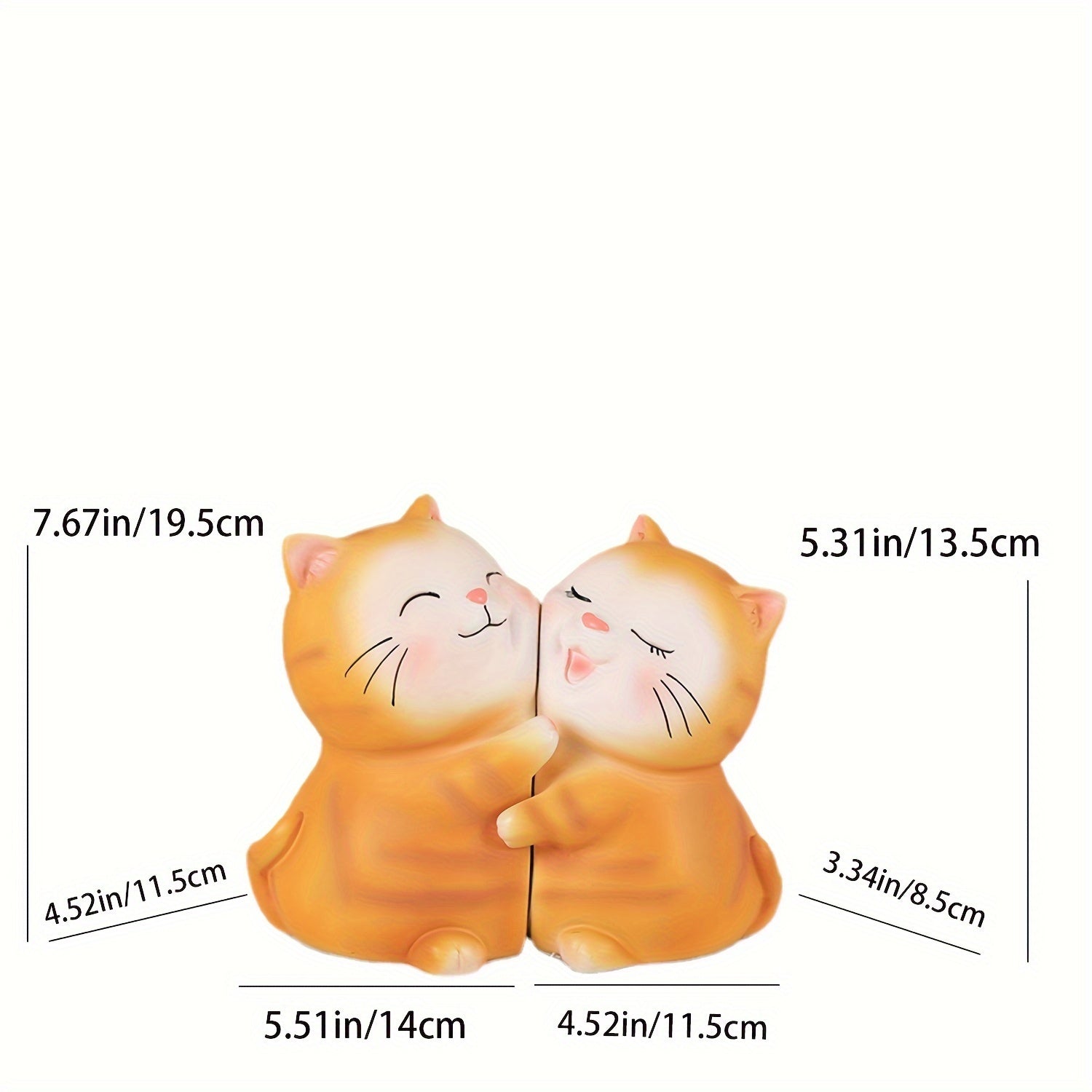LoveCats - Fermalibri Gatto Peloso Incantevole - Perfetto per Decorazione Casa & Ufficio