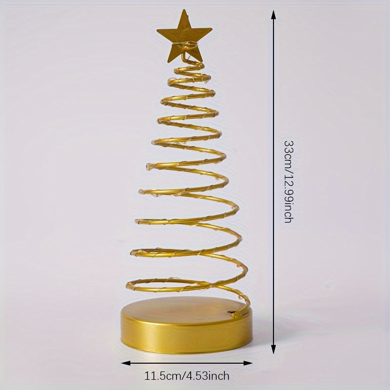 StarGlow - Candeeiro de Mesa com Braço Estrela, Alimentado a Pilhas e Resistente à Ferrugem