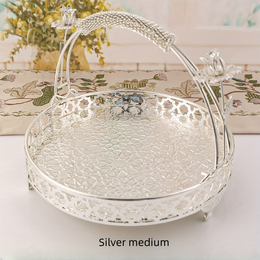 VintageServe - Meerlaagse Metalen Fruitmand