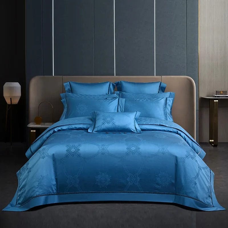 Set copripiumino Elegance Blu (Cotone Egiziano)