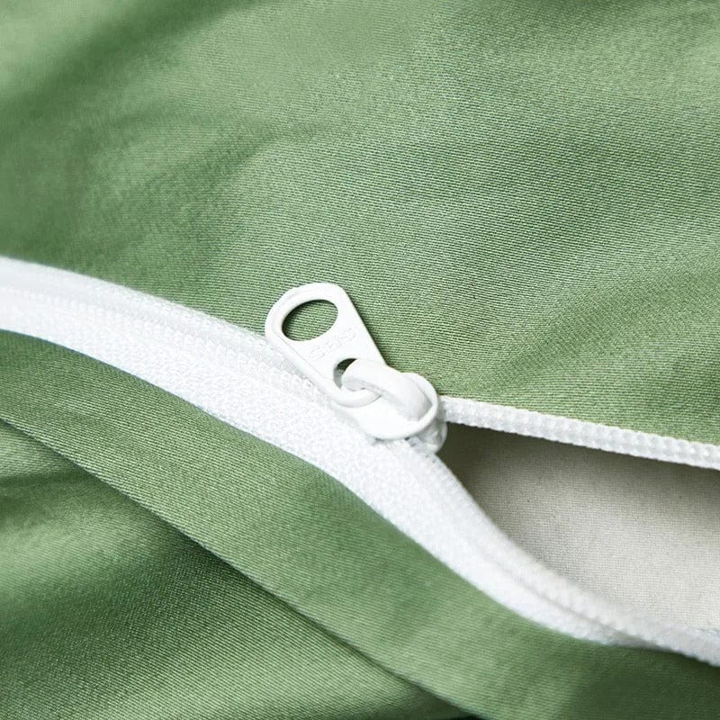 Juego de funda nórdica Dream amarillo verde (algodón egipcio)