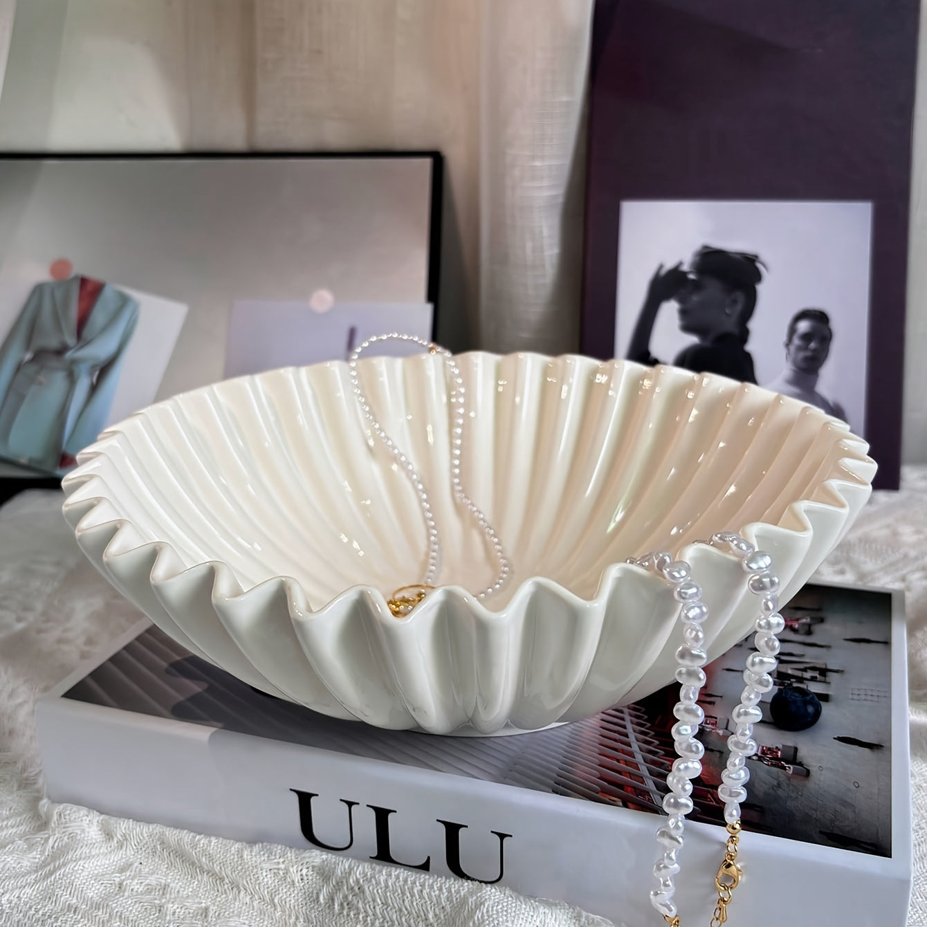 NordicBowl - Ciotola Vintage Bianca in Porcellana per Decorazione e Conservazione