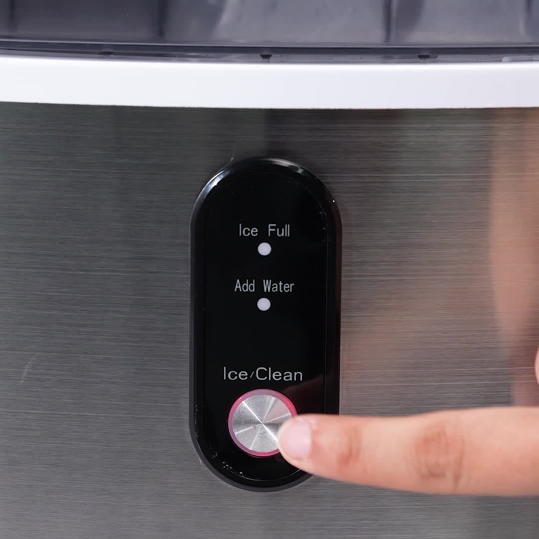 IJsblokjesmachine Compact RVS Design Snelle Nugget Ice