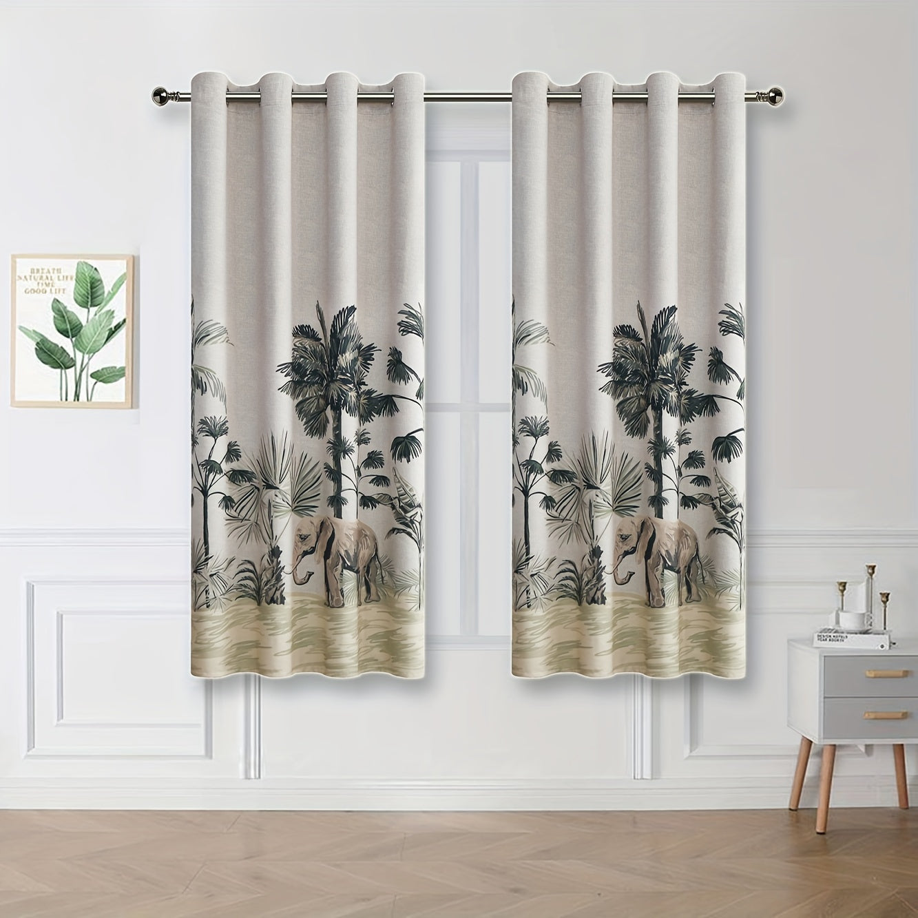 Tende Oscuranti Rainforest - 2 Pezzi Stampati per Camere da Letto, Soggiorni e Uffici