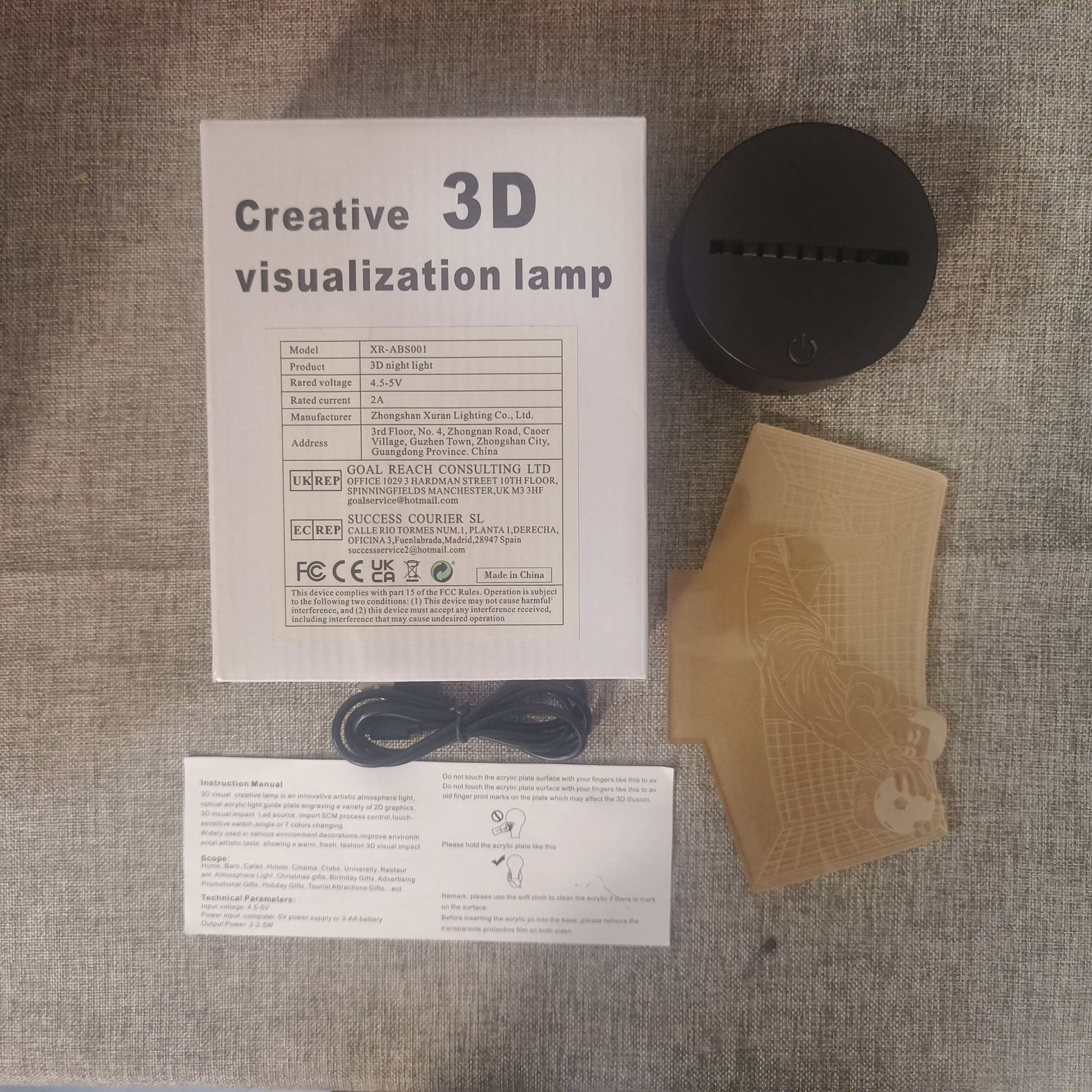 KeeperLicht - Lámpara nocturna 3D de portero de fútbol con control táctil