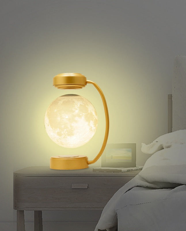 LunaFloat - Lámpara de luna magnética flotante con iluminación LED 3D
