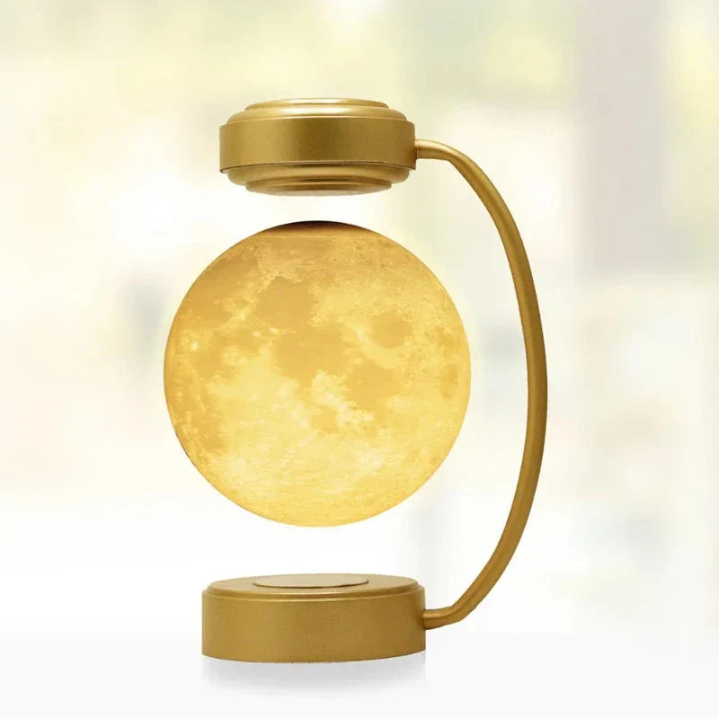 LunaFloat - Lámpara de luna magnética flotante con iluminación LED 3D