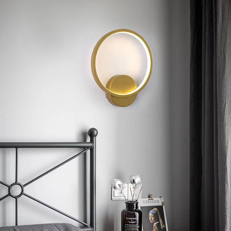 RadiantCircle - Lámpara de pared LED moderna para interiores elegantes
