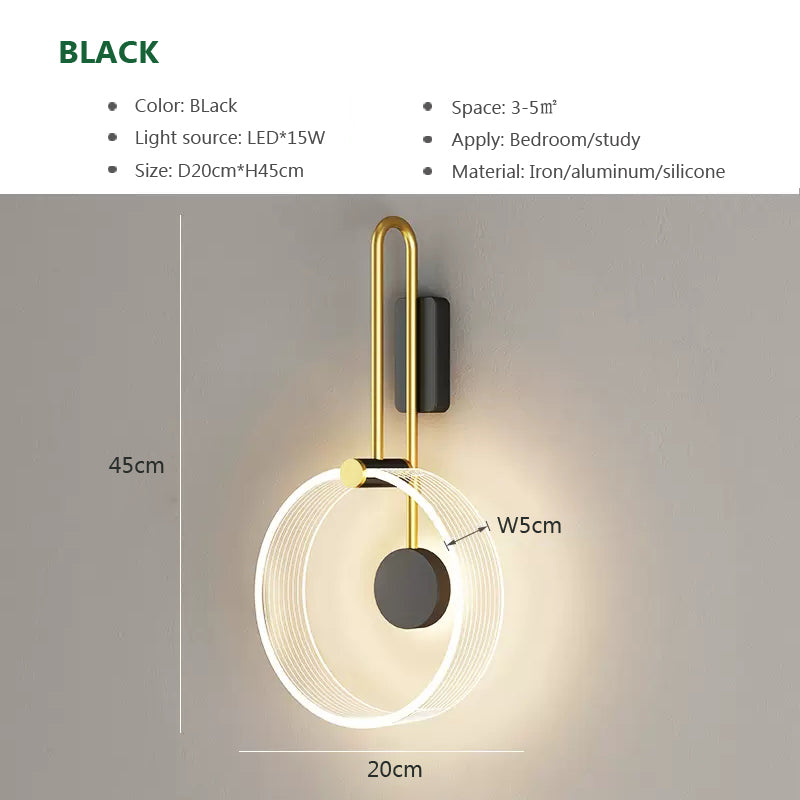 NordicaGlow – Lámpara de pared LED minimalista