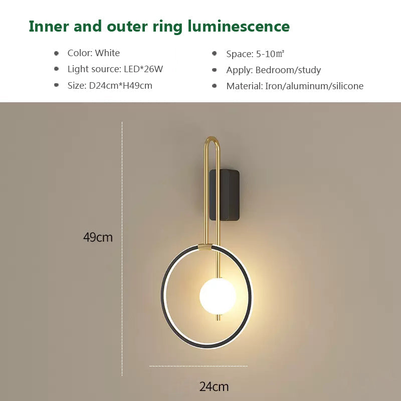 NordicaGlow – Lámpara de pared LED minimalista
