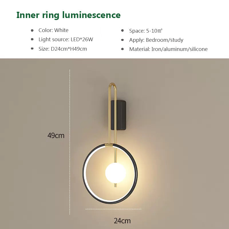 NordicaGlow – Lámpara de pared LED minimalista