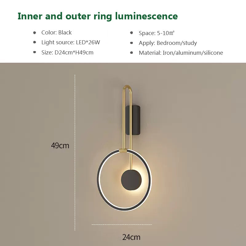 NordicaGlow – Lámpara de pared LED minimalista