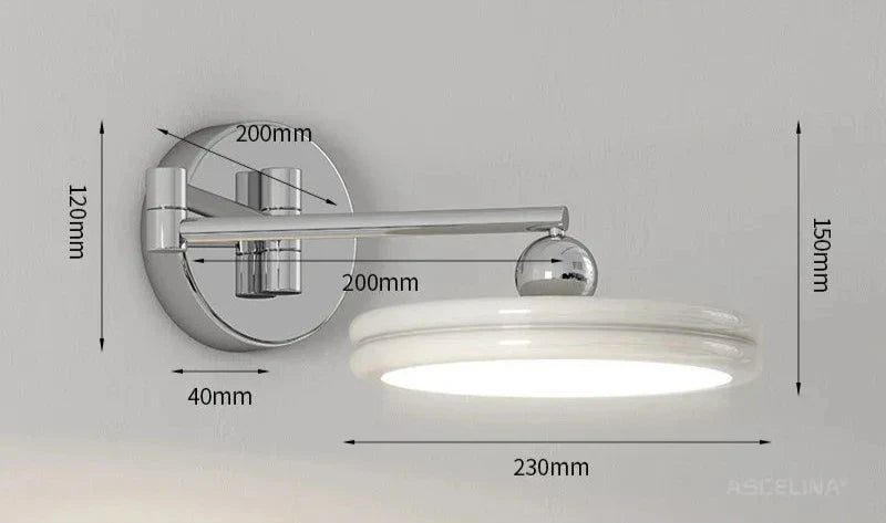 GlowFlex - Lámpara de pared LED moderna y ajustable