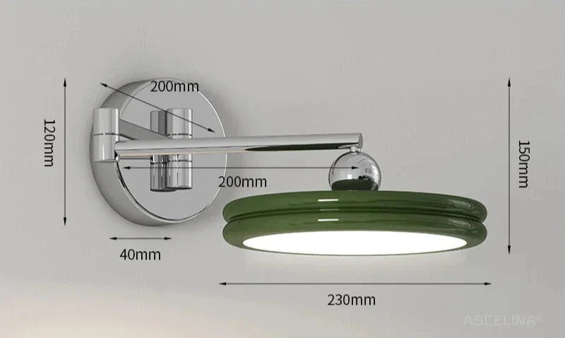 GlowFlex - Lámpara de pared LED moderna y ajustable