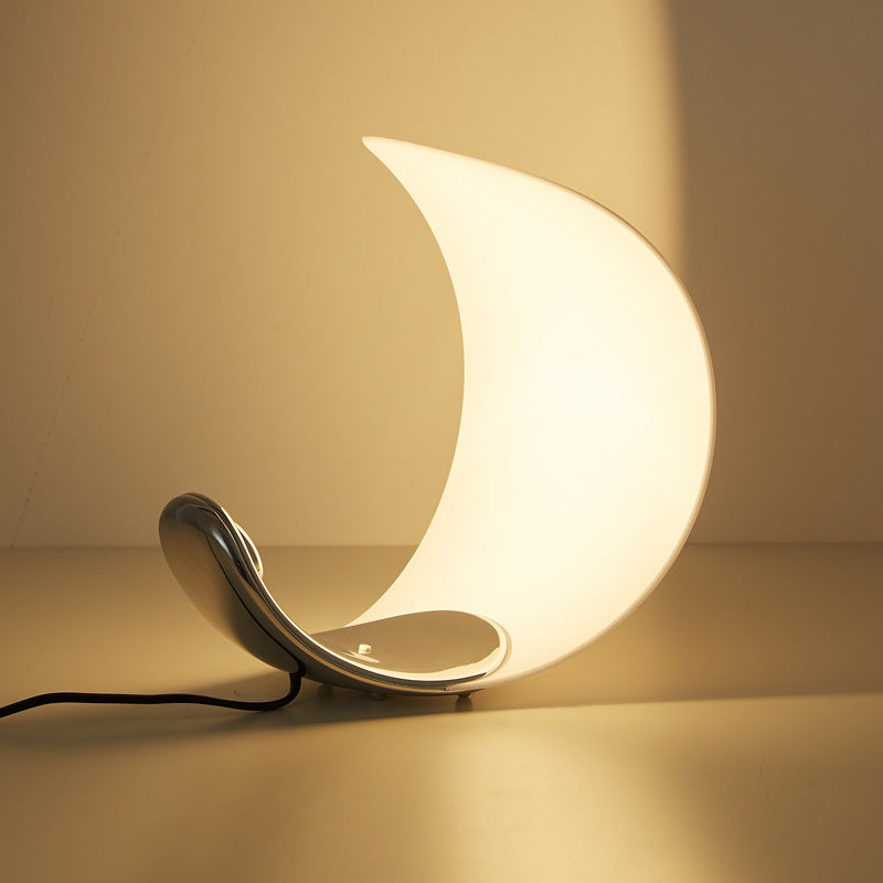 LumiMoon - Lámpara de lectura LED moderna | Lámpara de mesa regulable para dormitorio y sala de estar