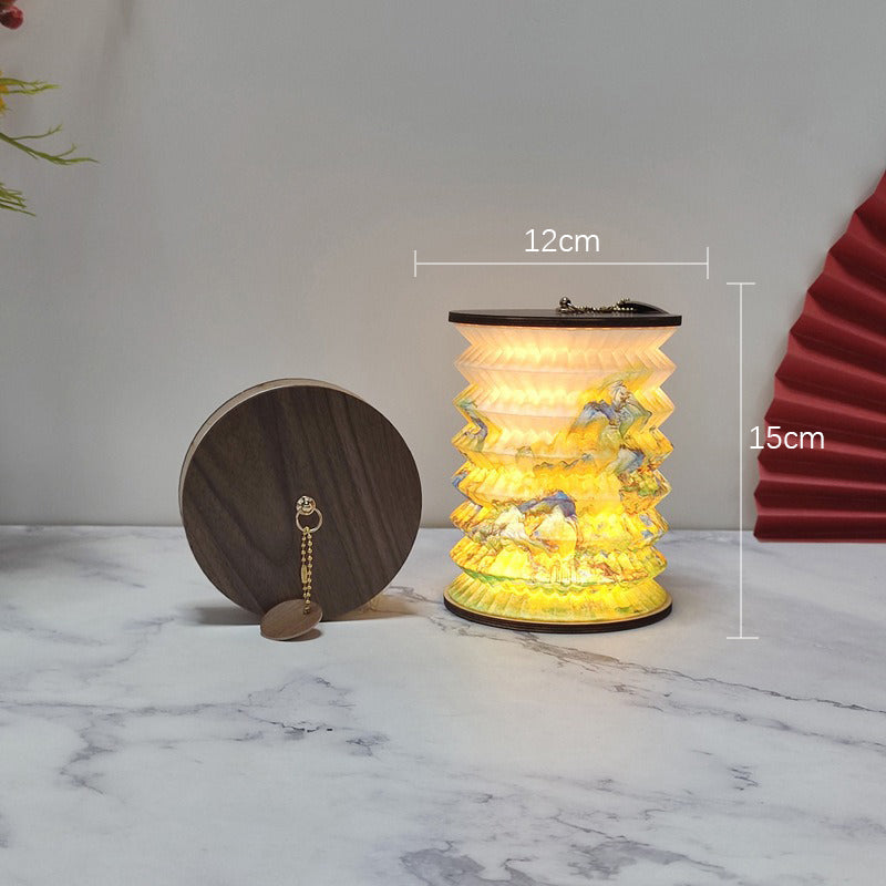 LumiLantern – Opvouwbare LED Lantaarn met Compact Design, Draagbare Decoratieve Lamp