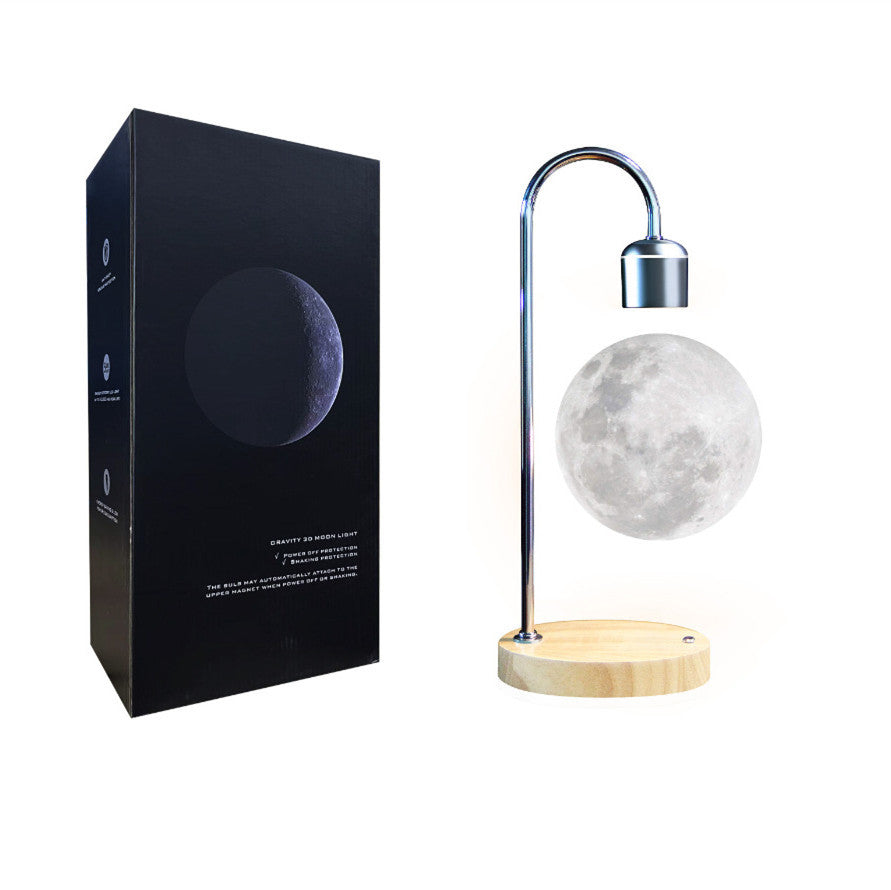 LumiMoon - Zwevende 3D Maanlamp met LED Verlichting