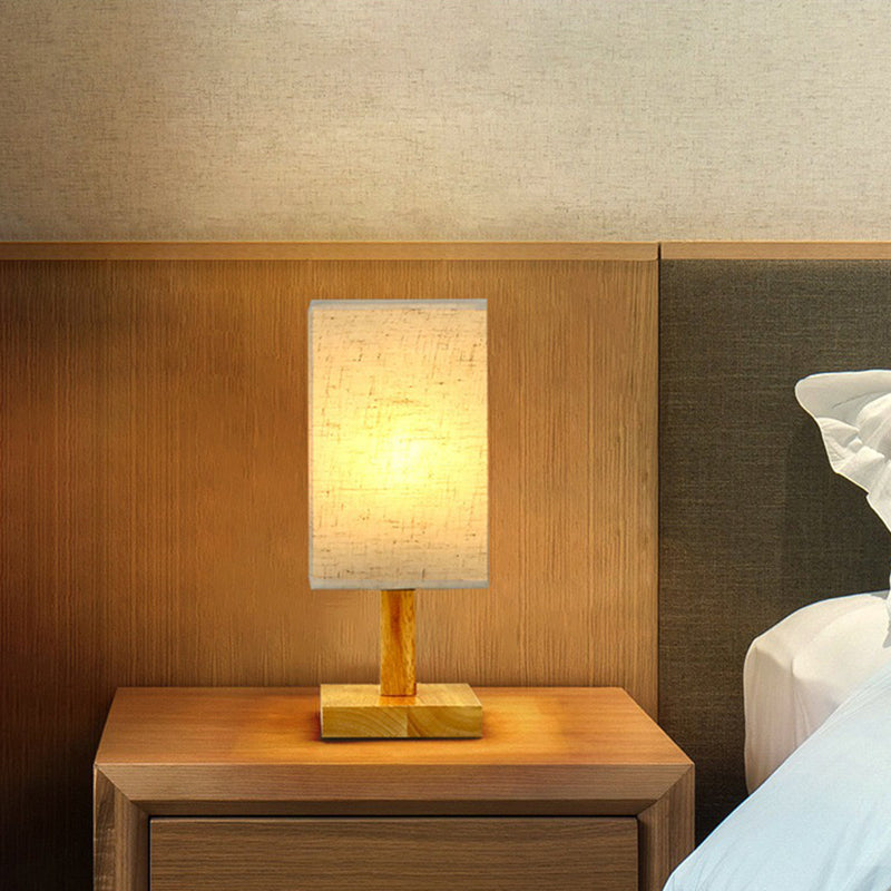 LuxeGlow - USB Tafellamp met Stoffen Kap – Moderne LED Nachtlamp