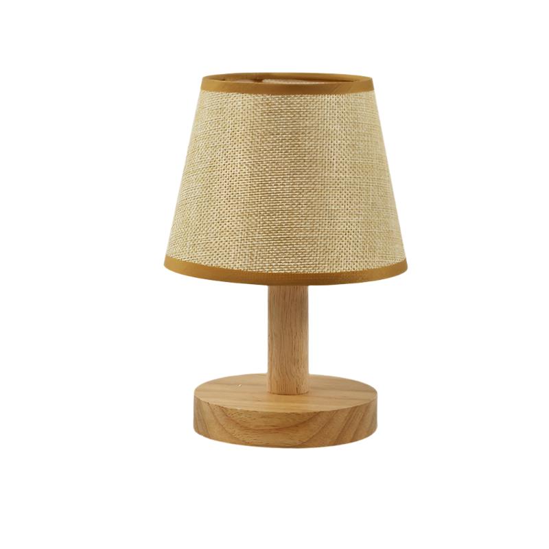 LumiWood - Dimbare LED Tafellamp van Hout voor Slaapkamer & Woonkamer