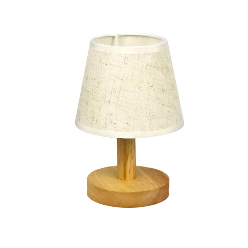 LumiWood - Dimbare LED Tafellamp van Hout voor Slaapkamer & Woonkamer