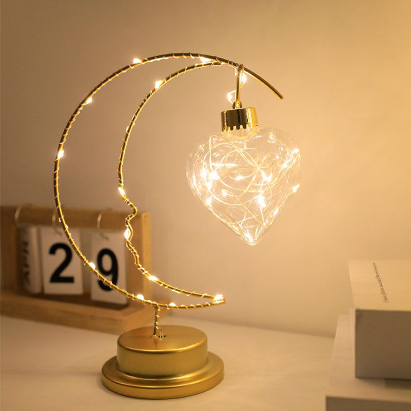 LunaGloed – Moon LED Decoratieve Nachtlamp – Romantische Tafel Lamp