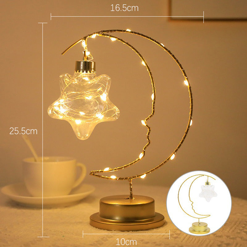 LunaGloed – Moon LED Decoratieve Nachtlamp – Romantische Tafel Lamp
