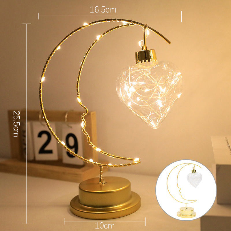 LunaGloed – Moon LED Decoratieve Nachtlamp – Romantische Tafel Lamp
