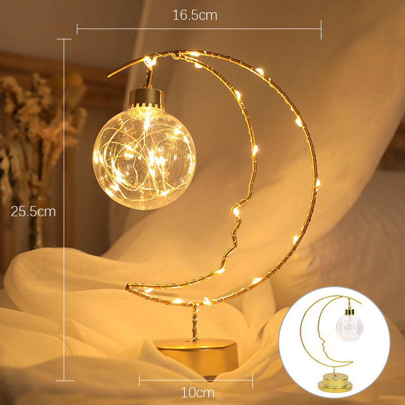 LunaGloed – Moon LED Decoratieve Nachtlamp – Romantische Tafel Lamp