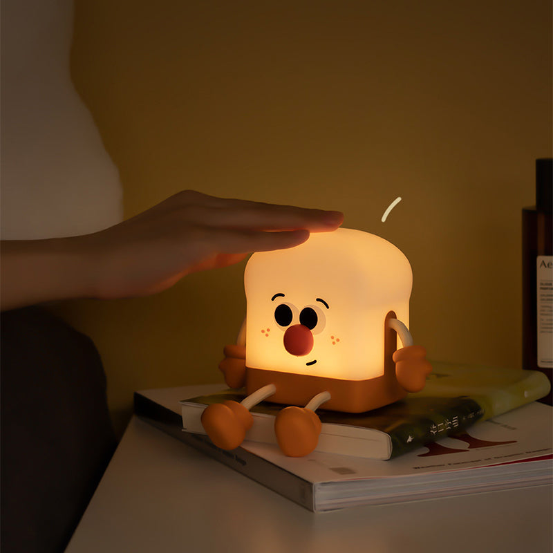 GlowToast - Oplaadbare LED Nachtlamp in Toast Ontwerp