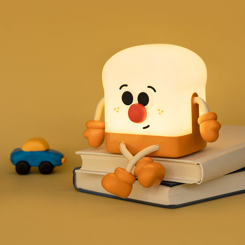 GlowToast - Oplaadbare LED Nachtlamp in Toast Ontwerp