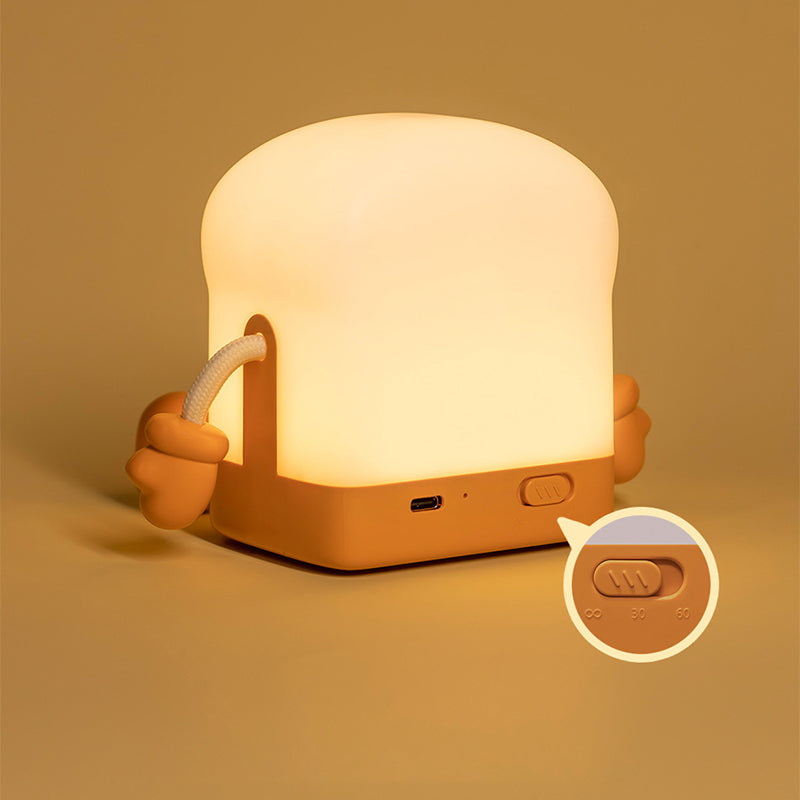 GlowToast - Oplaadbare LED Nachtlamp in Toast Ontwerp